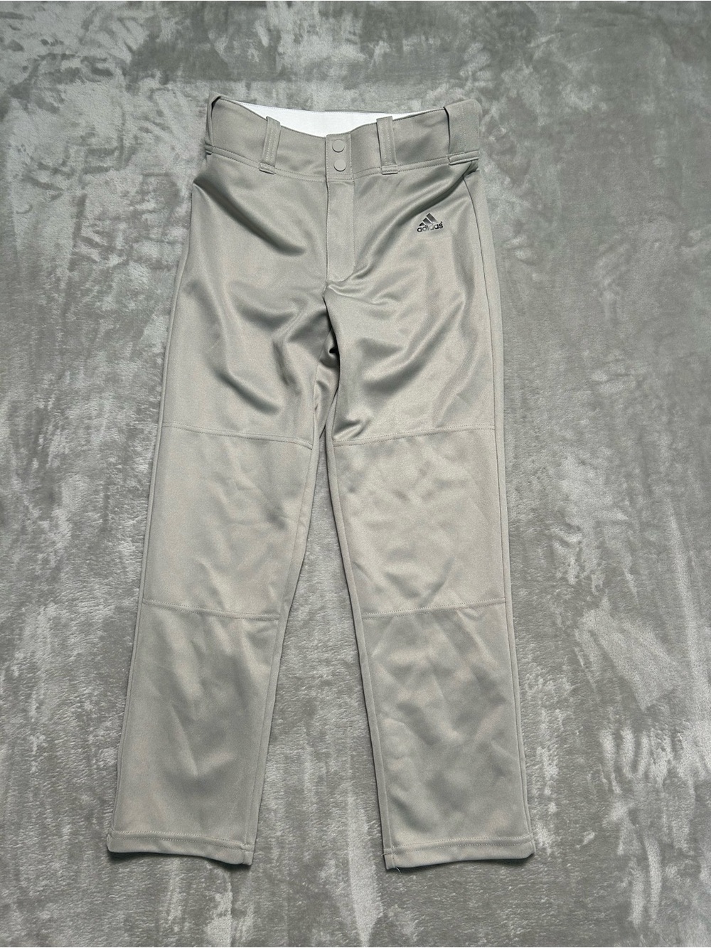 Adidas Straight Leg Baseball Pants Boys Medium Gray